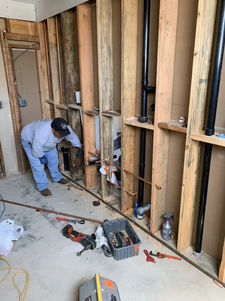 Commercial rough-in plumbing for Water Heater Replacement in East Visalia